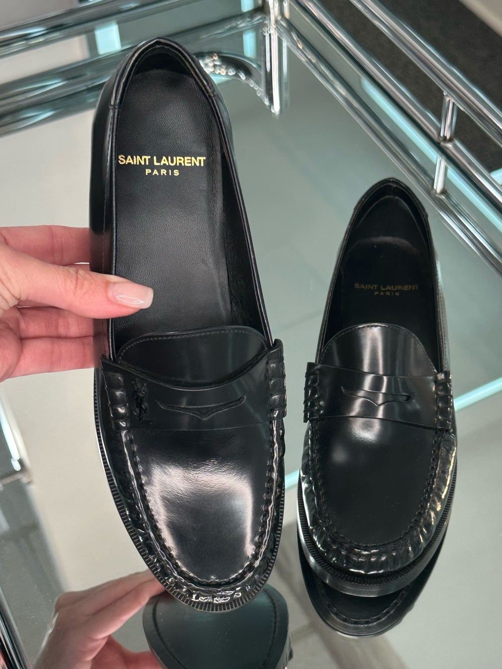 Saint Laurent Magnum Lux Loafer Moccasins - Picture 3 of 12